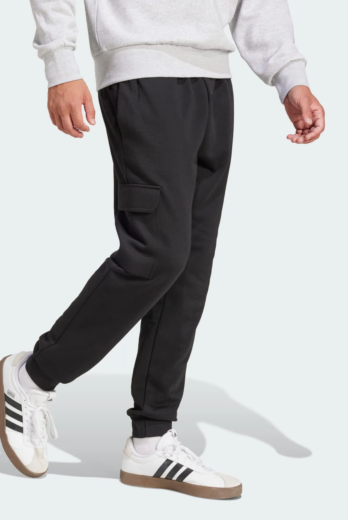 Чоловічі чорні спортивні штани Essentials Feelcozy Fleece Cargo 2