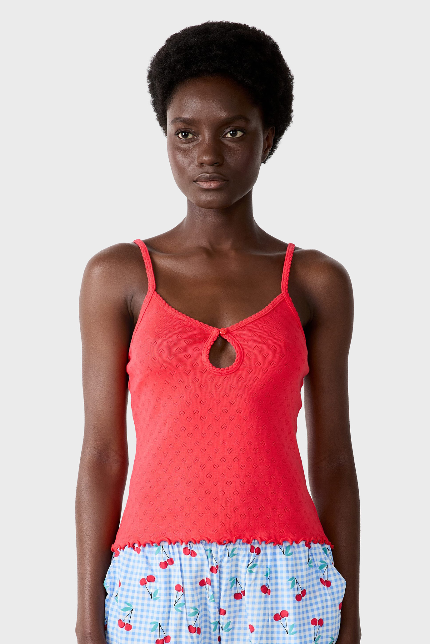 Женский коралловый топ CHERRY Коралловый XS Etam 6554966 Женский коралловый топ CHERRY Коралловый XS Etam 6554966