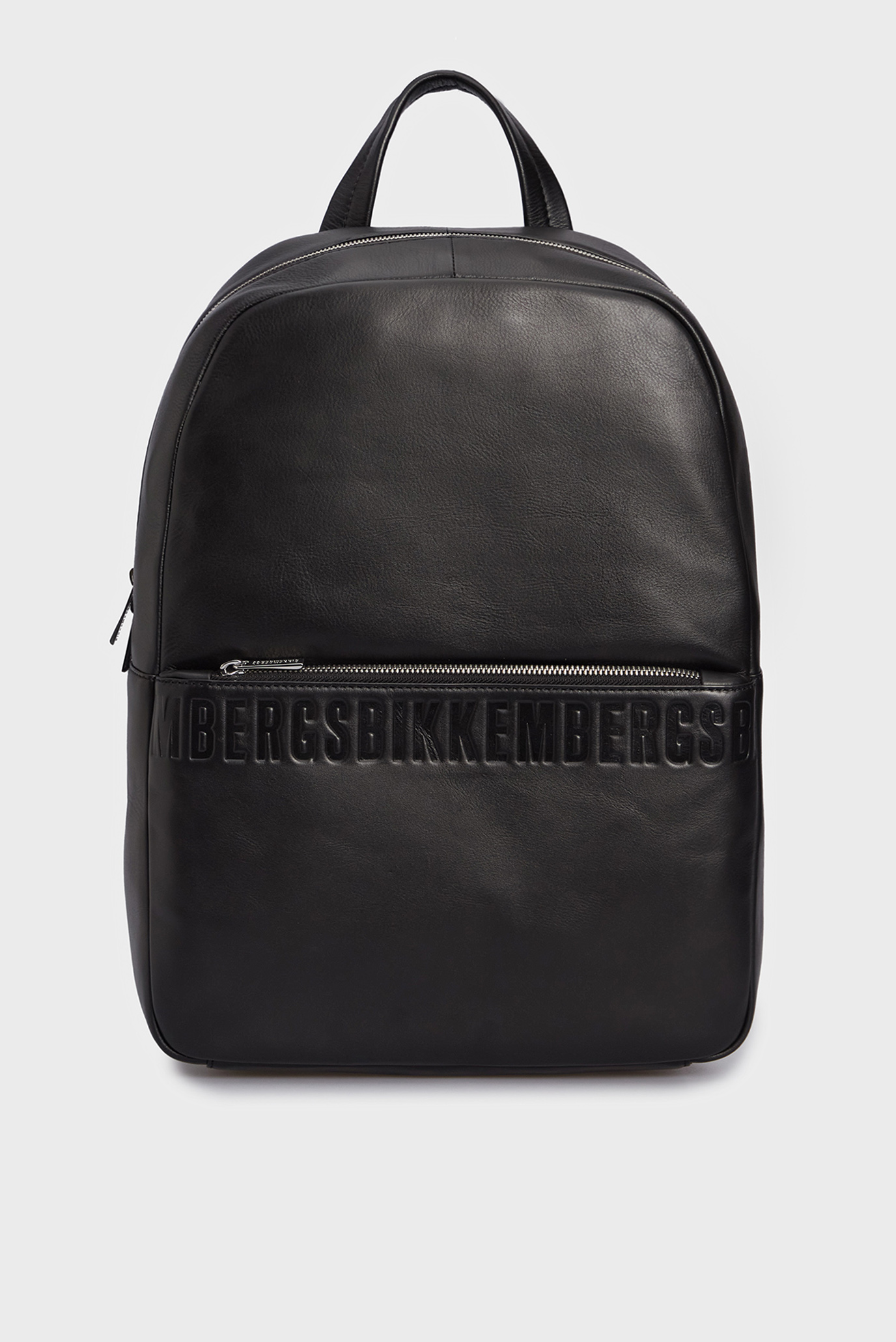 Мужской черный кожаный рюкзак LINK 1