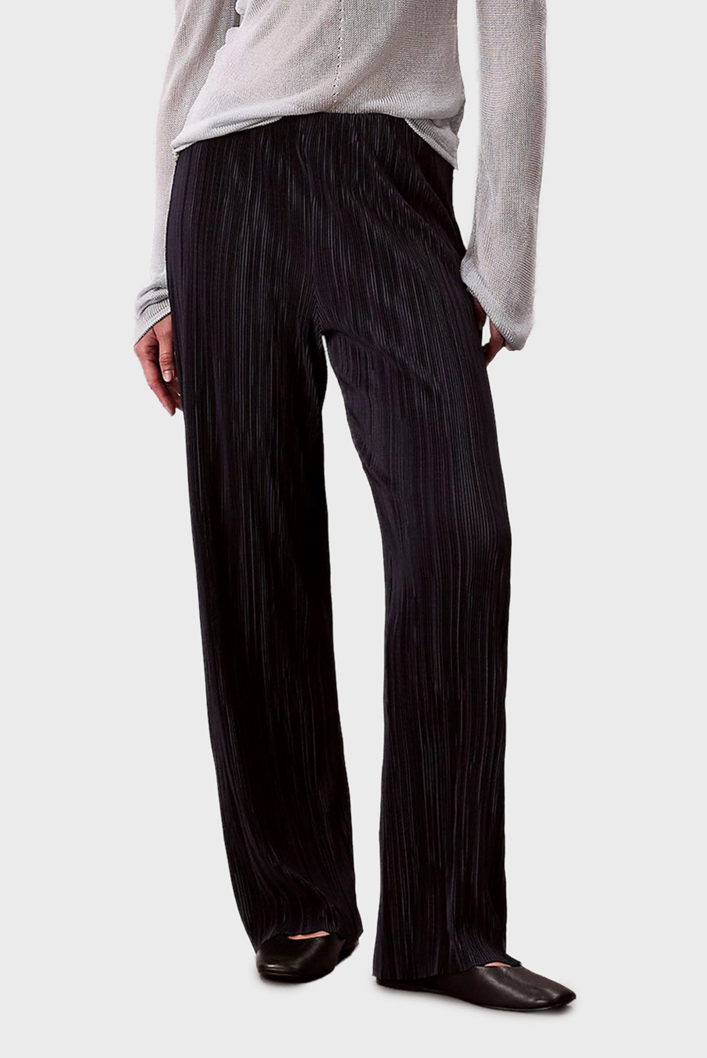 Женские темно-синие плиссированные брюки Pull On Синий S Calvin Klein LV044A200G Женские темно-синие плиссированные брюки Pull On Синий S Calvin Klein LV044A200G