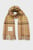 Женский бежевый шерстяной шарф в клетку TARTAN CHECK CASHMERE BLEND SCARF