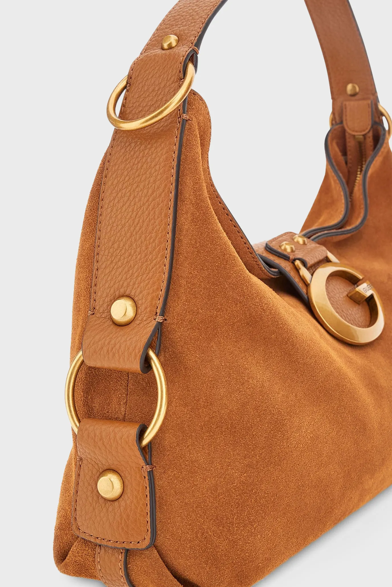 Женская рыжая замшевая сумка Guess HWSB93.08180;COG — MD-Fashion