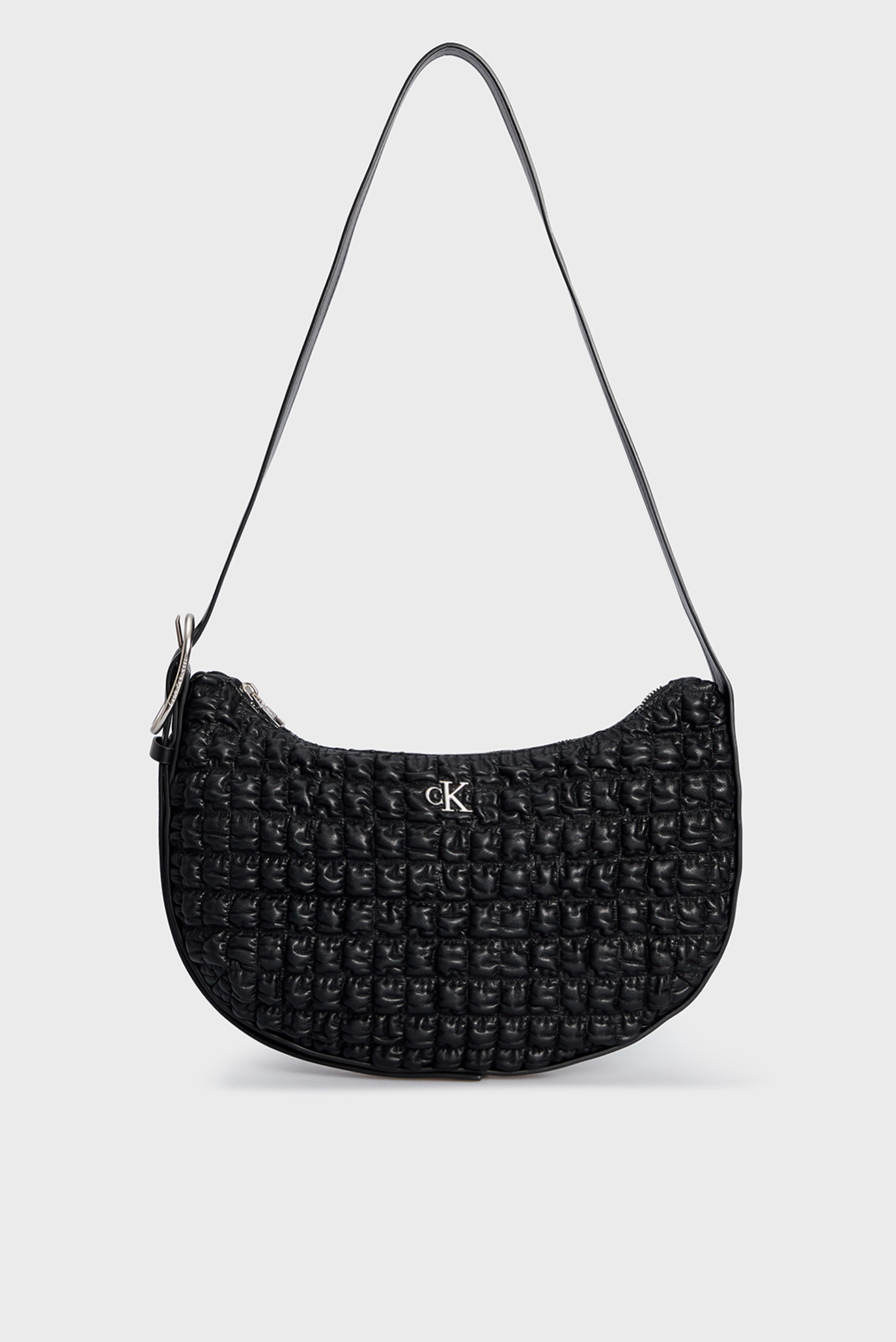 Женская черная сумка CRESCENT BUCKLE CROSSBODY 1