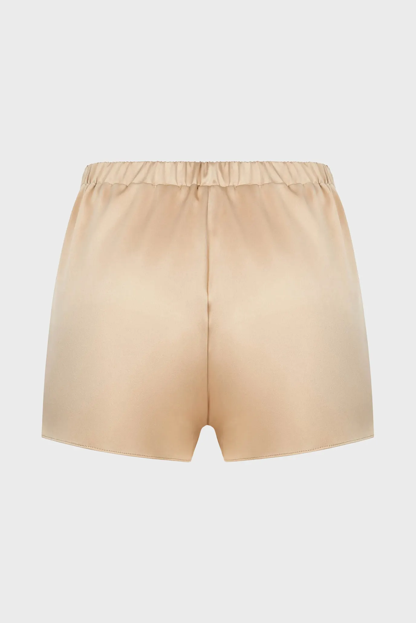 Жіноча бежева піжама (топ, шорти) 5