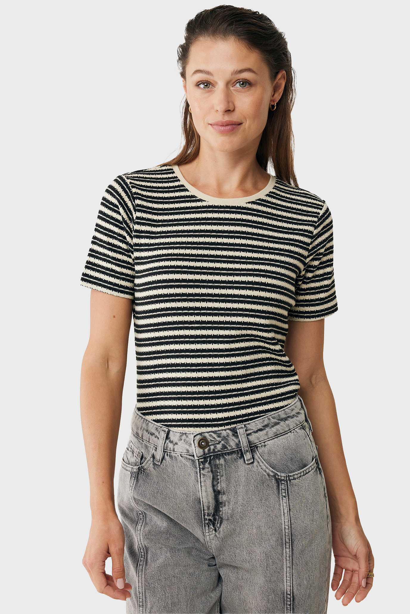 Женский джемпер в полоску Striped Черный L Mexx MF007703651W Женский джемпер в полоску Striped Черный L Mexx MF007703651W