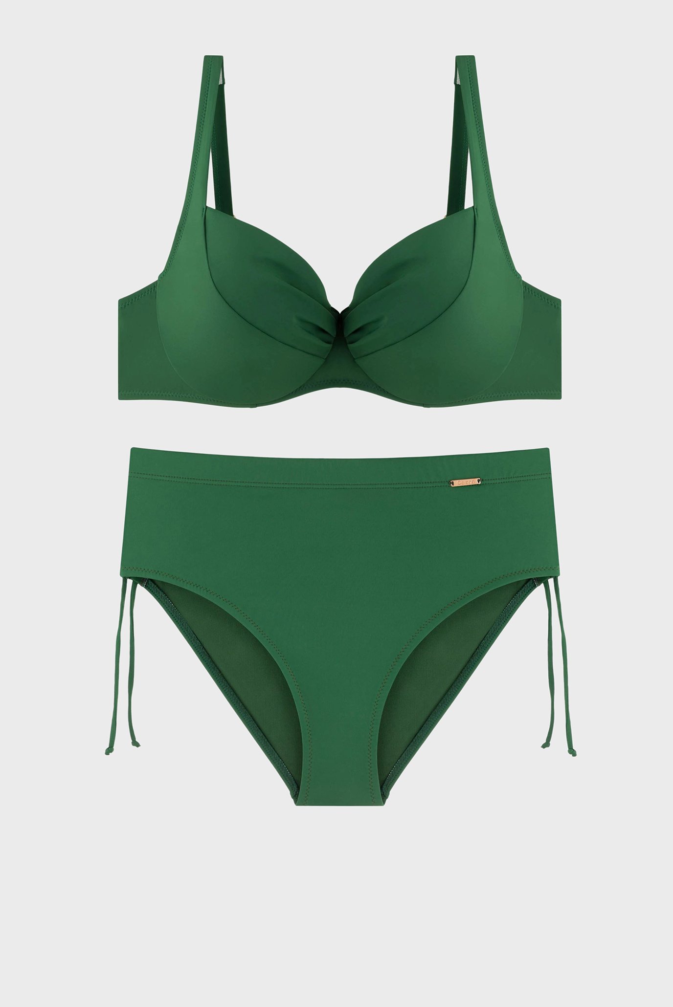 Жіночий зелений купальник 1
