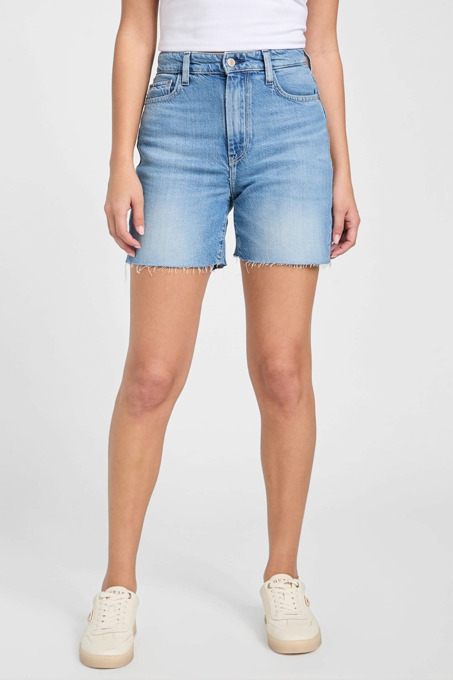 Женские голубые джинсовые шорты Голубой 24 Guess W5GD47.D5B94;F0RM Женские голубые джинсовые шорты Голубой 24 Guess W5GD47.D5B94;F0RM