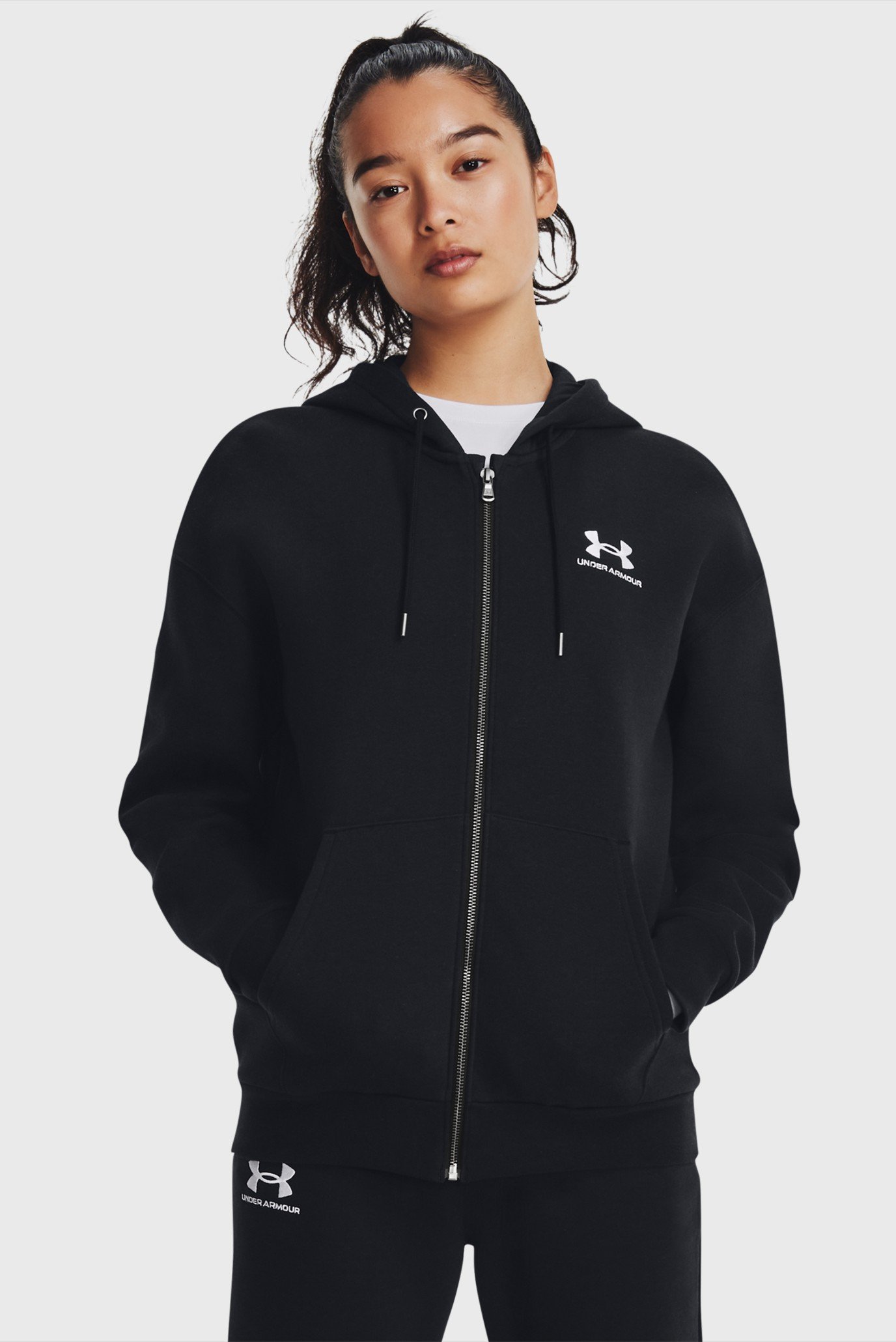 ЖіночечорнехудіEssentialFleeceFZUnderArmour1379474-001