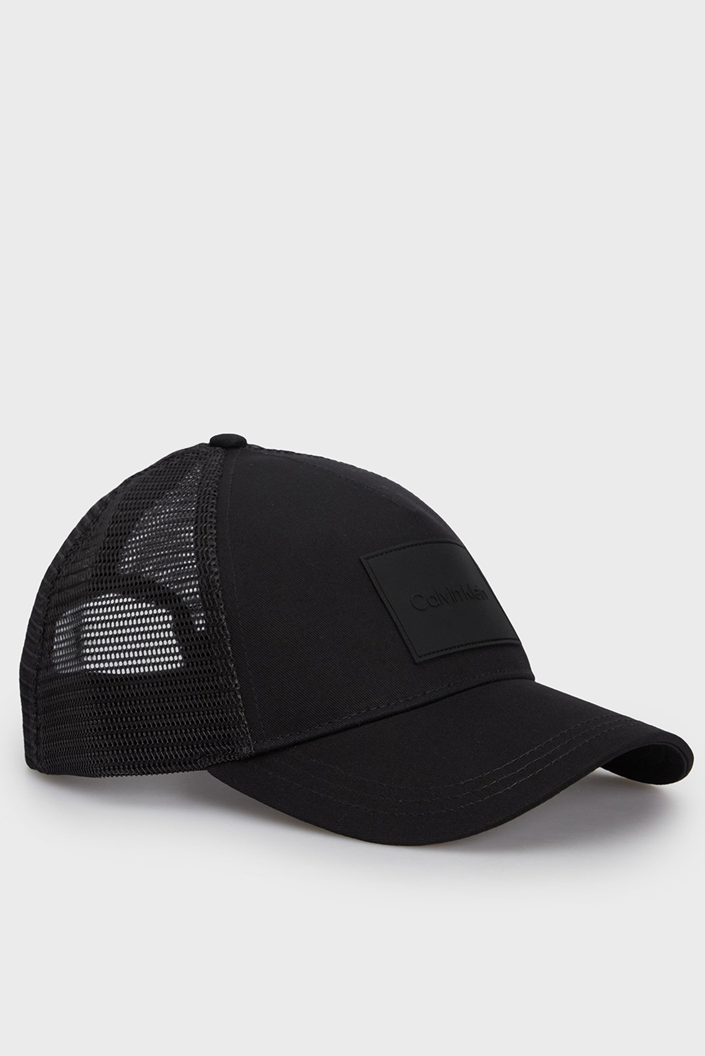Мужская черная кепка PATCH — K50K511287 Klein MD-Fashion TRUCKER RUBBER TONAL Calvin