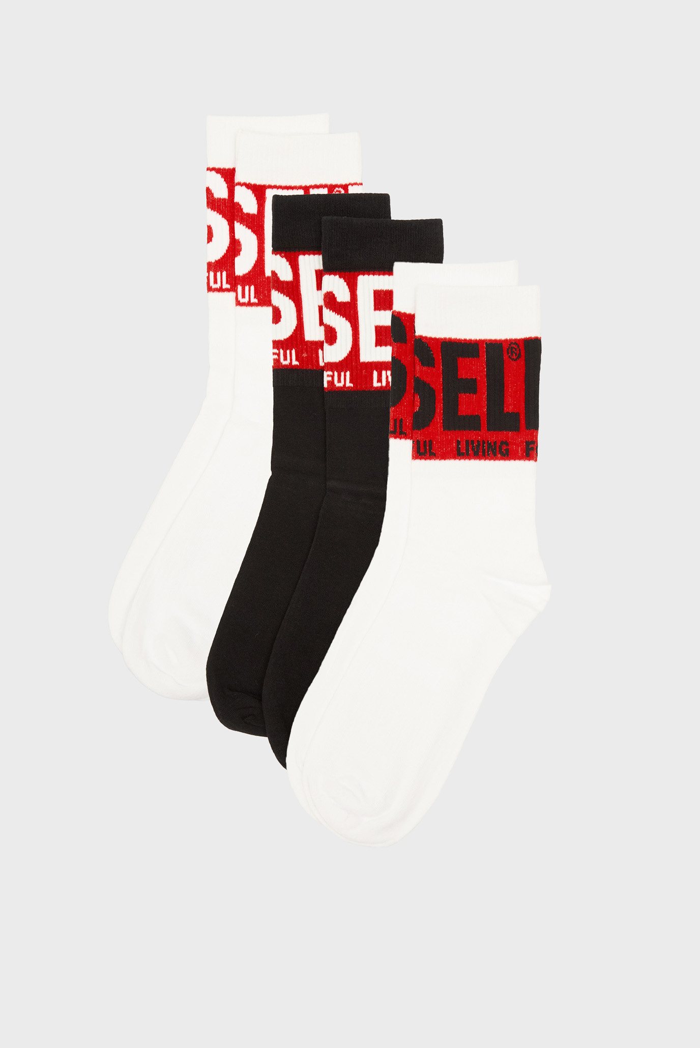 Мужские носки (3 пары) SKM-RAY Разноцветный 39-42 Diesel 00SAYJ 0IQAR Мужские носки (3 пары) SKM-RAY Разноцветный 39-42 Diesel 00SAYJ 0IQAR