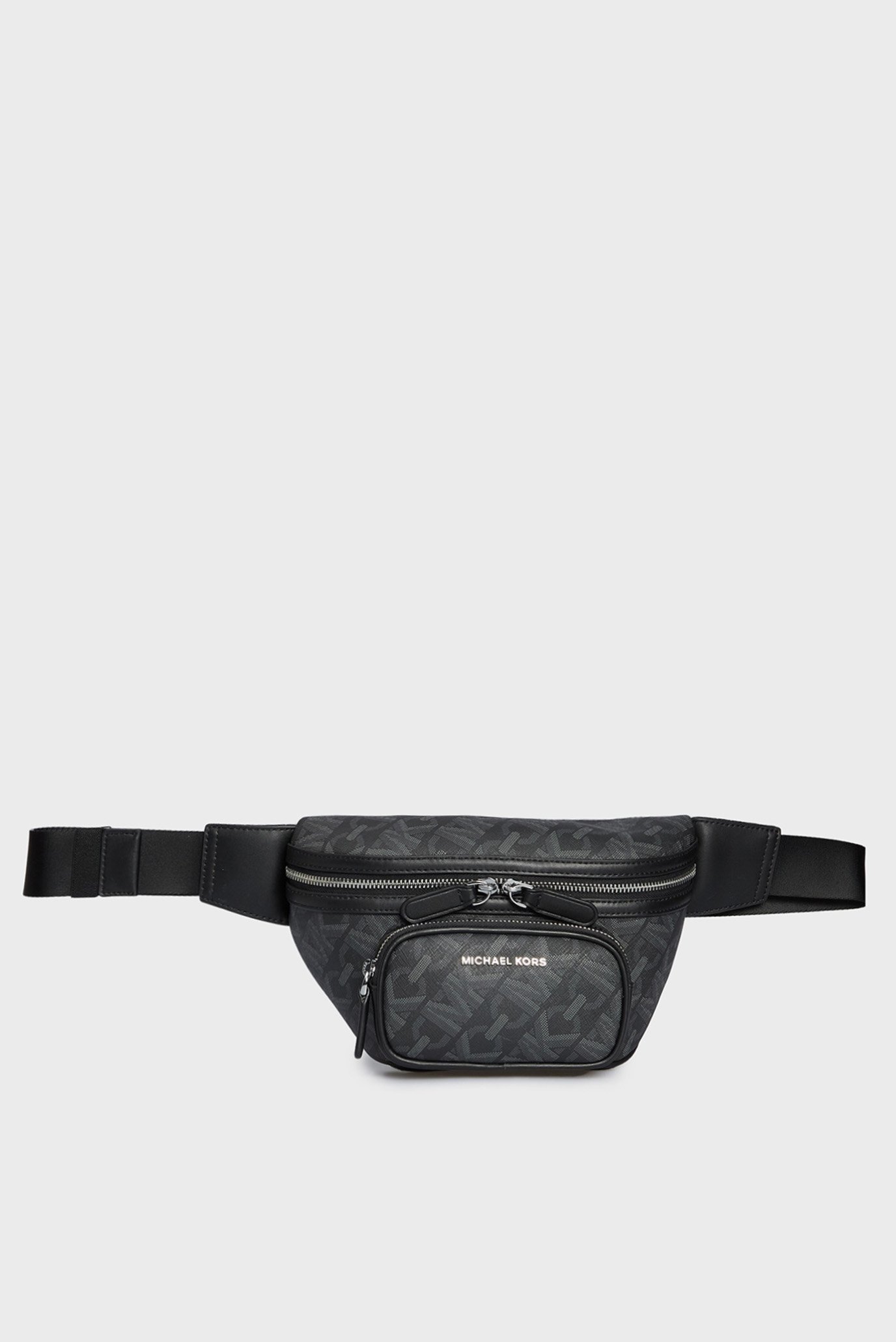 Мужская черная поясная сумка с узором HUDSON UTILITY BELT BAG 1