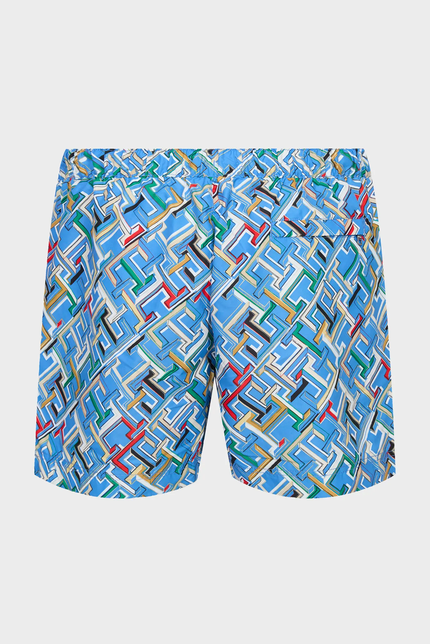 Чоловічі блакитні плавальні шорти з візерунком SF MEDIUM 6