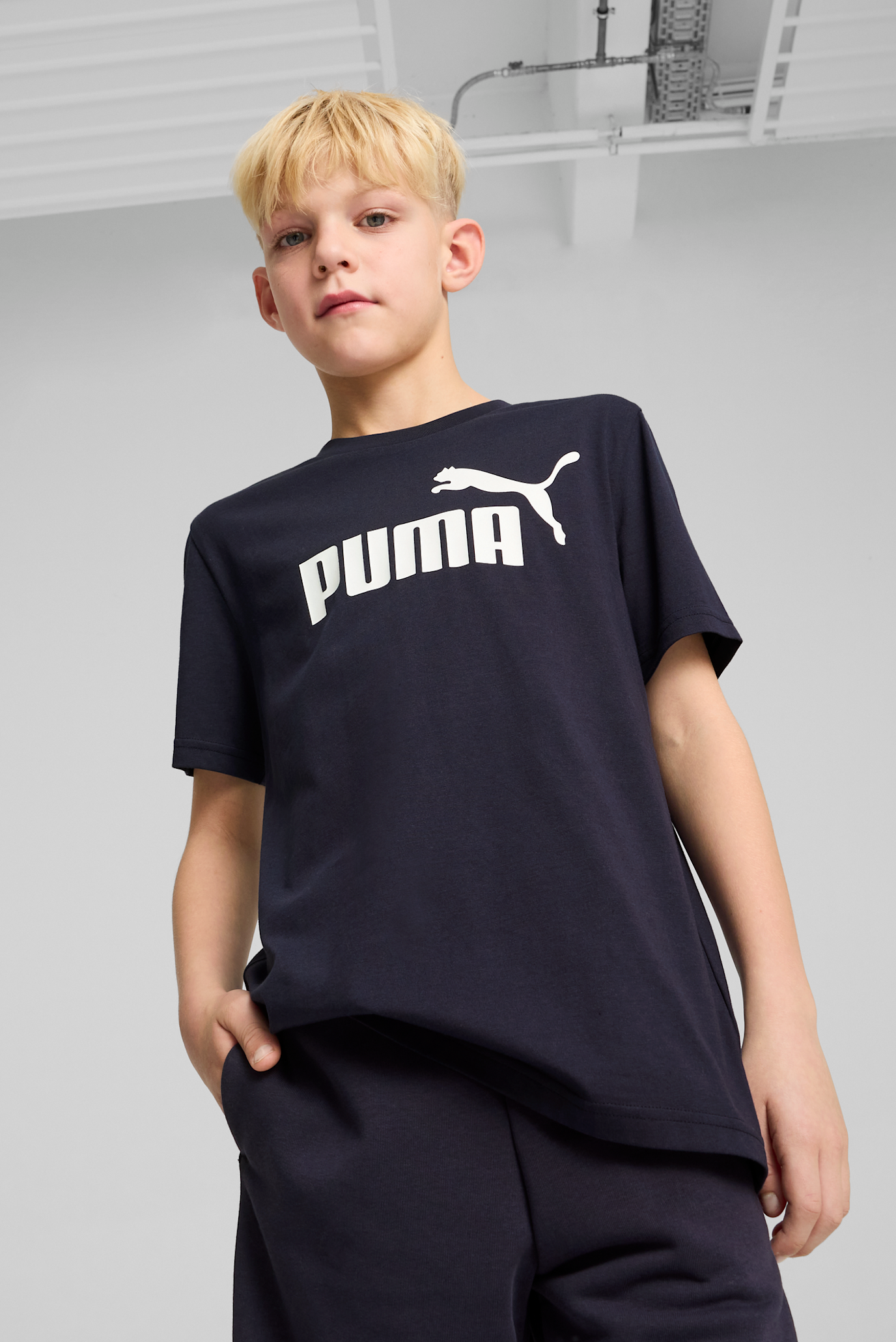 Дитяча темно-синя футболка ESS No. 1 Logo Tee Youth 1