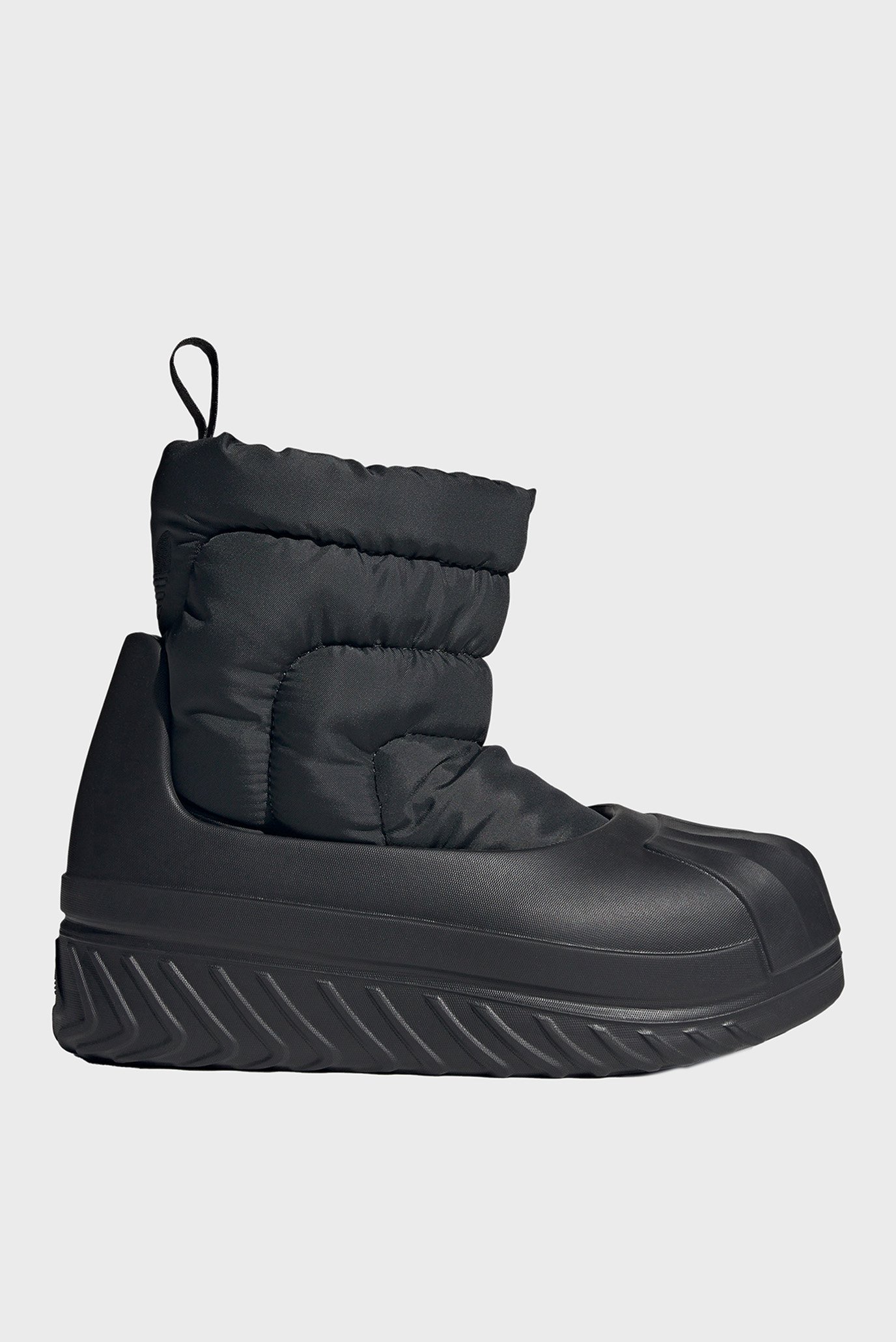 Женские черные дутики Adifom Superstar Winter 1