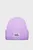Женская сиреневая шерстяная шапка