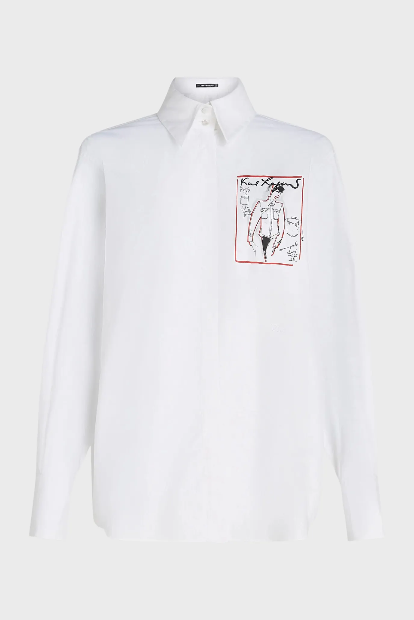 Жіноча біла сорочка KARL SERIES 5