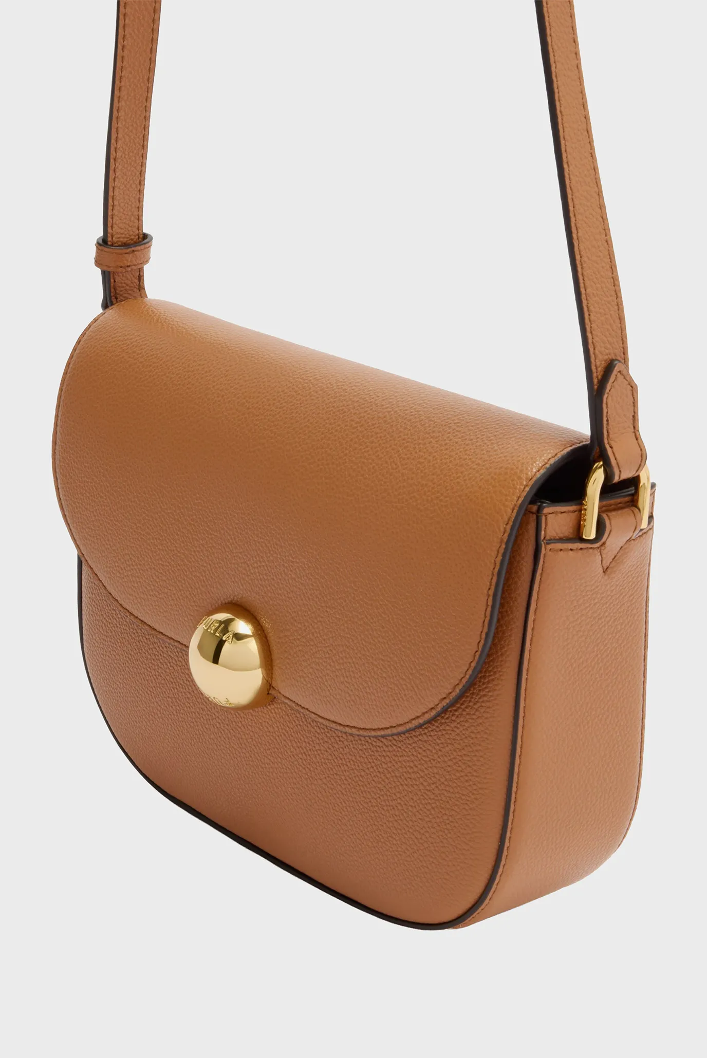 Женская рыжая кожаная сумка 3