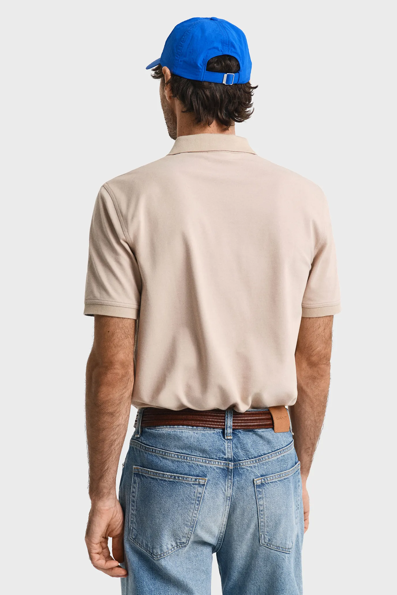 Чоловіче бежеве поло REG CONTRAST PIQUE 3