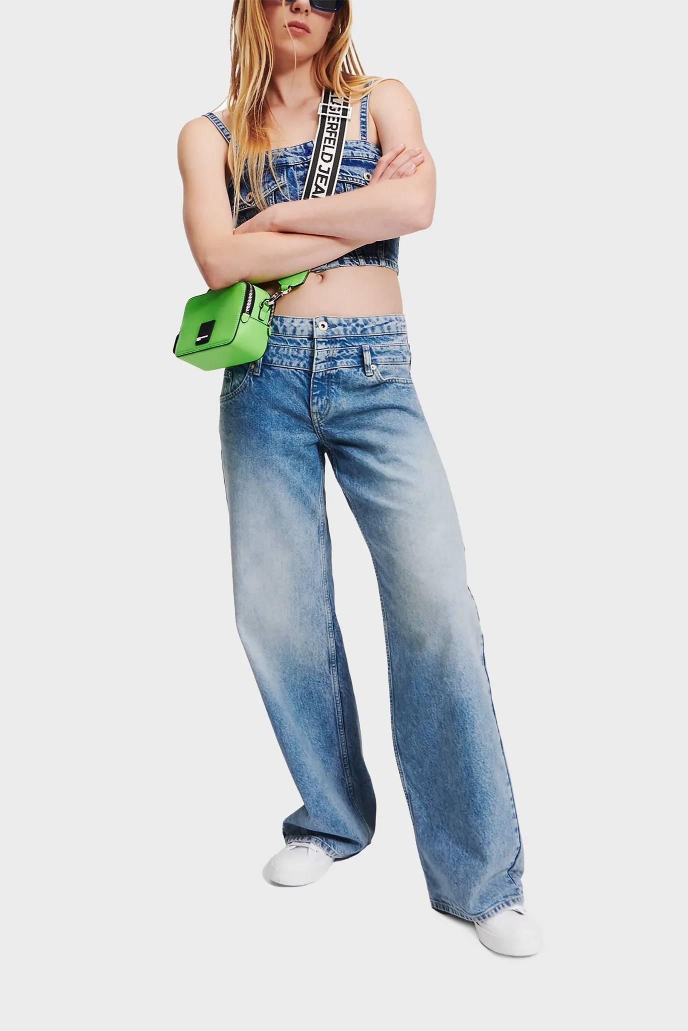 Женские синие джинсы relaxed recycled wb 2