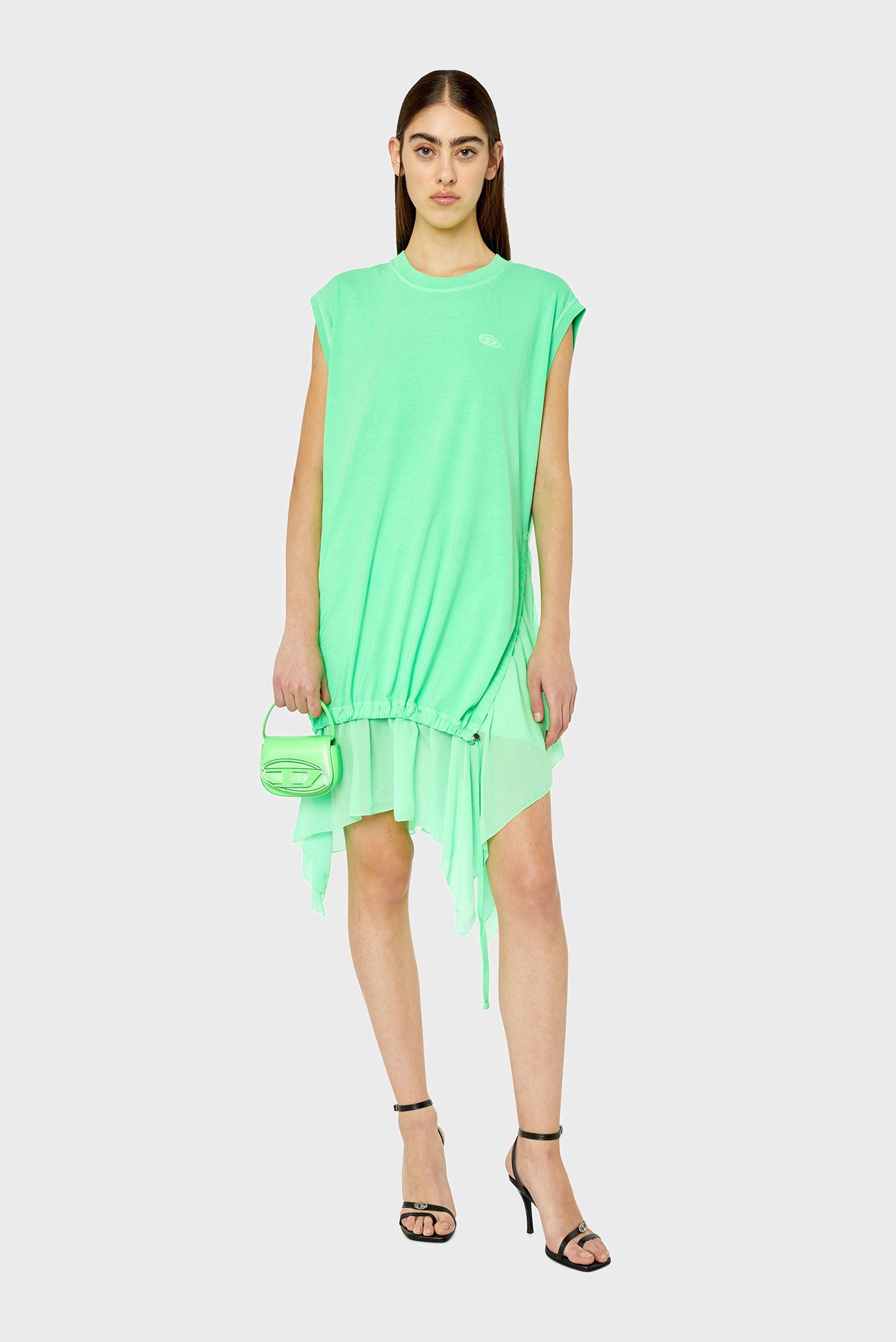 Женское зеленое платье D-ROLLETTY 1