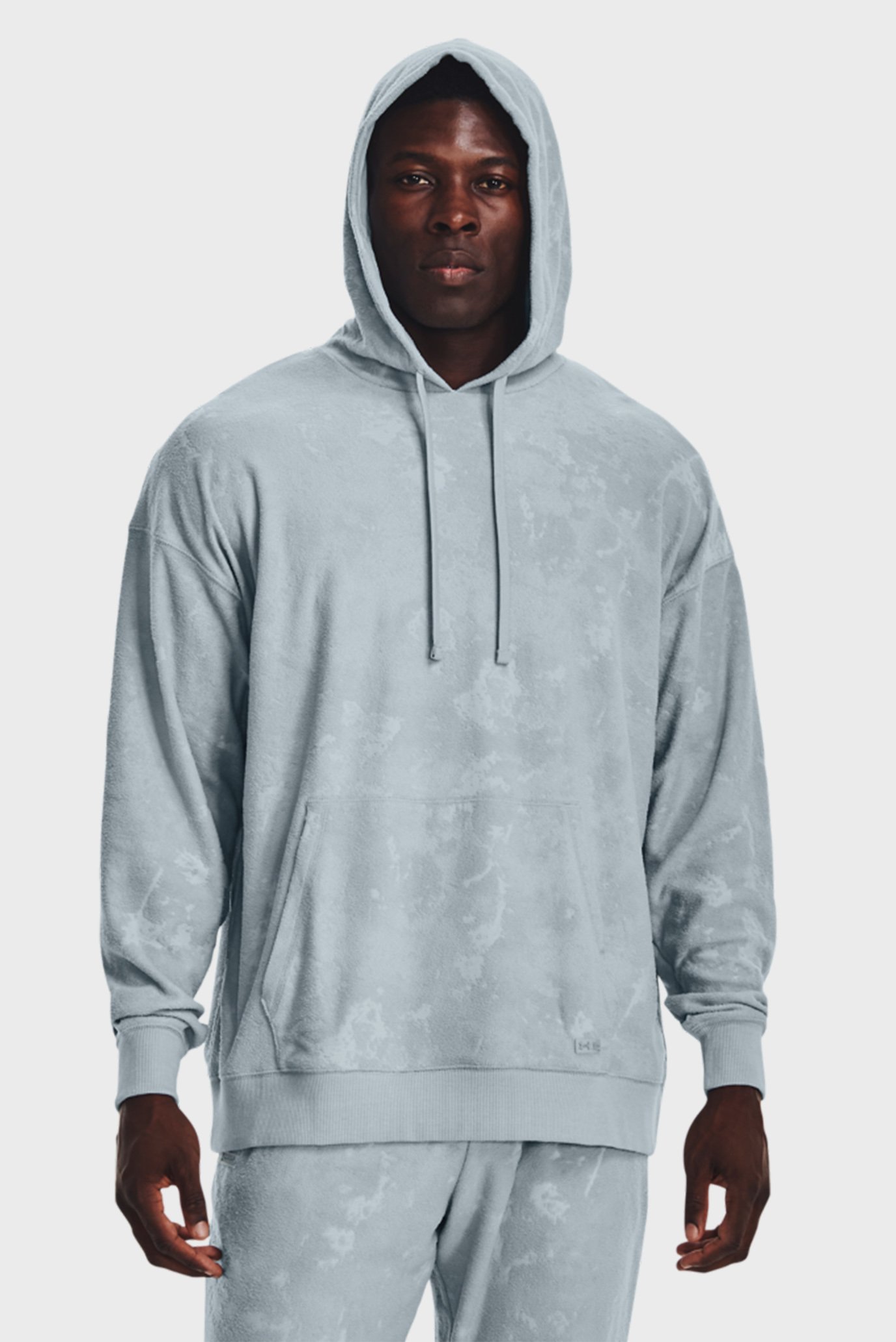 Мужское серое худи UA Journey Terry Hoodie 1