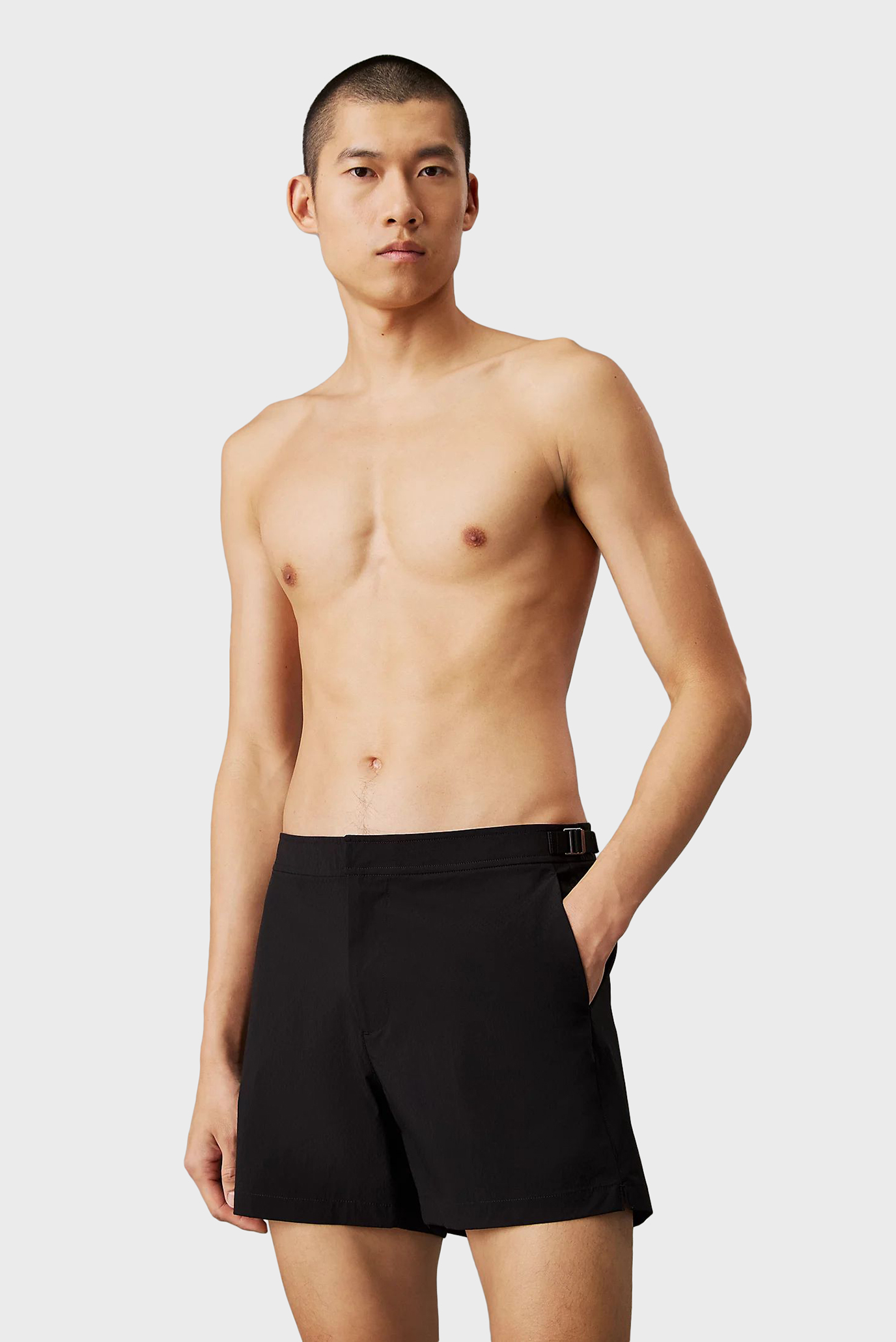 Мужские черные плавательные шорты MEDIUM TAILORED Черный L Calvin Klein KM0KM01121 Мужские черные плавательные шорты MEDIUM TAILORED Черный L Calvin Klein KM0KM01121
