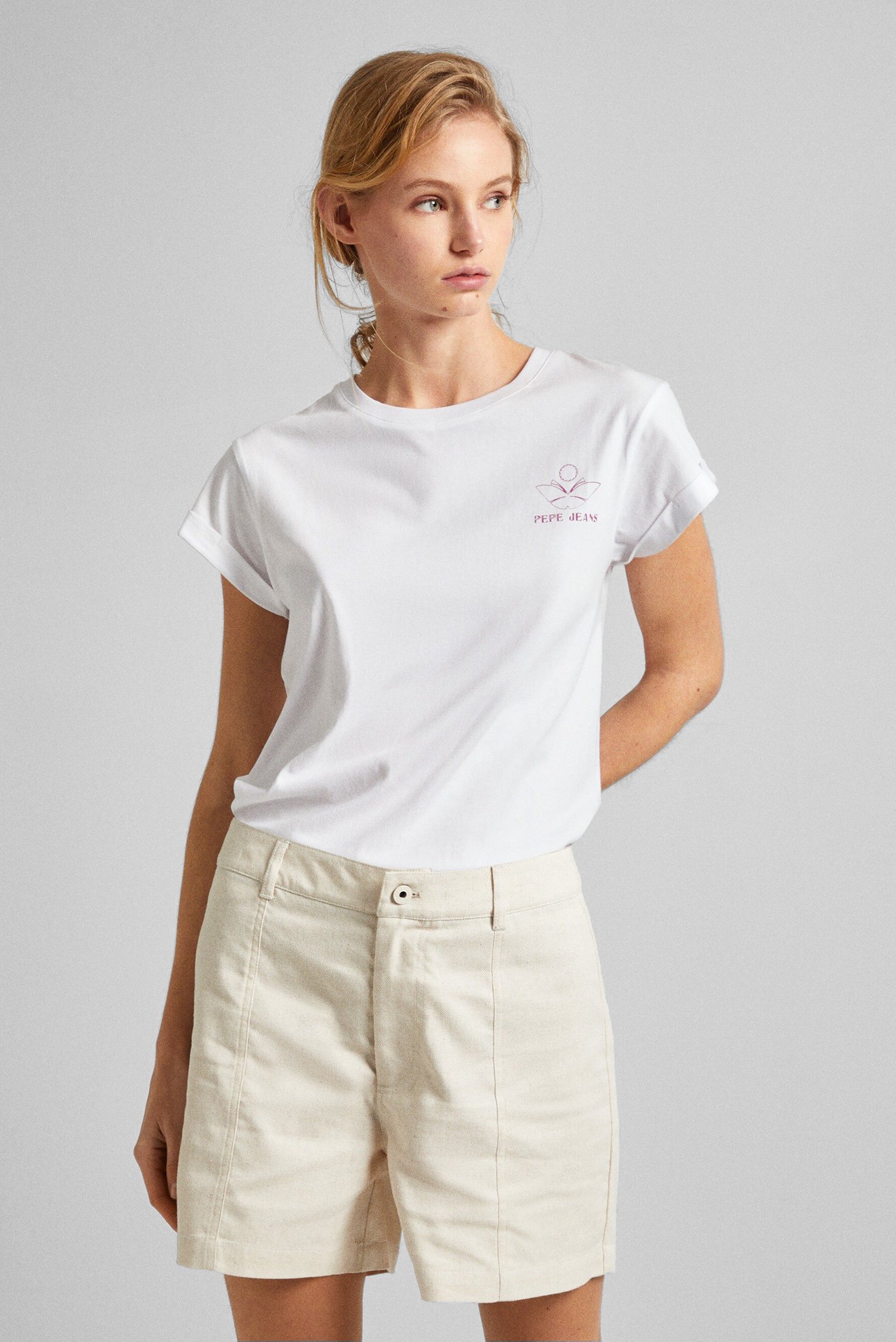 Женская белая футболка KAYLA 1
