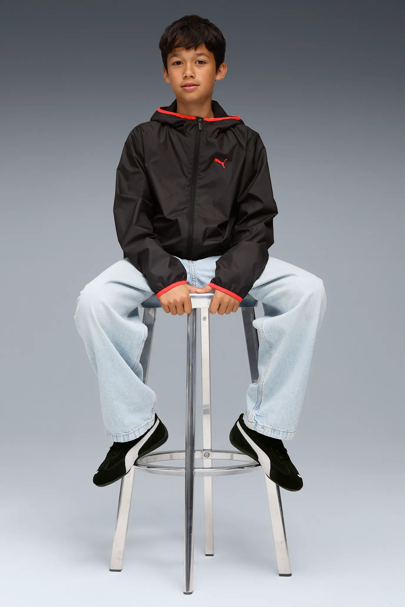 Дитяча чорна вітровка Fleece Lined Windbreaker Youth 4