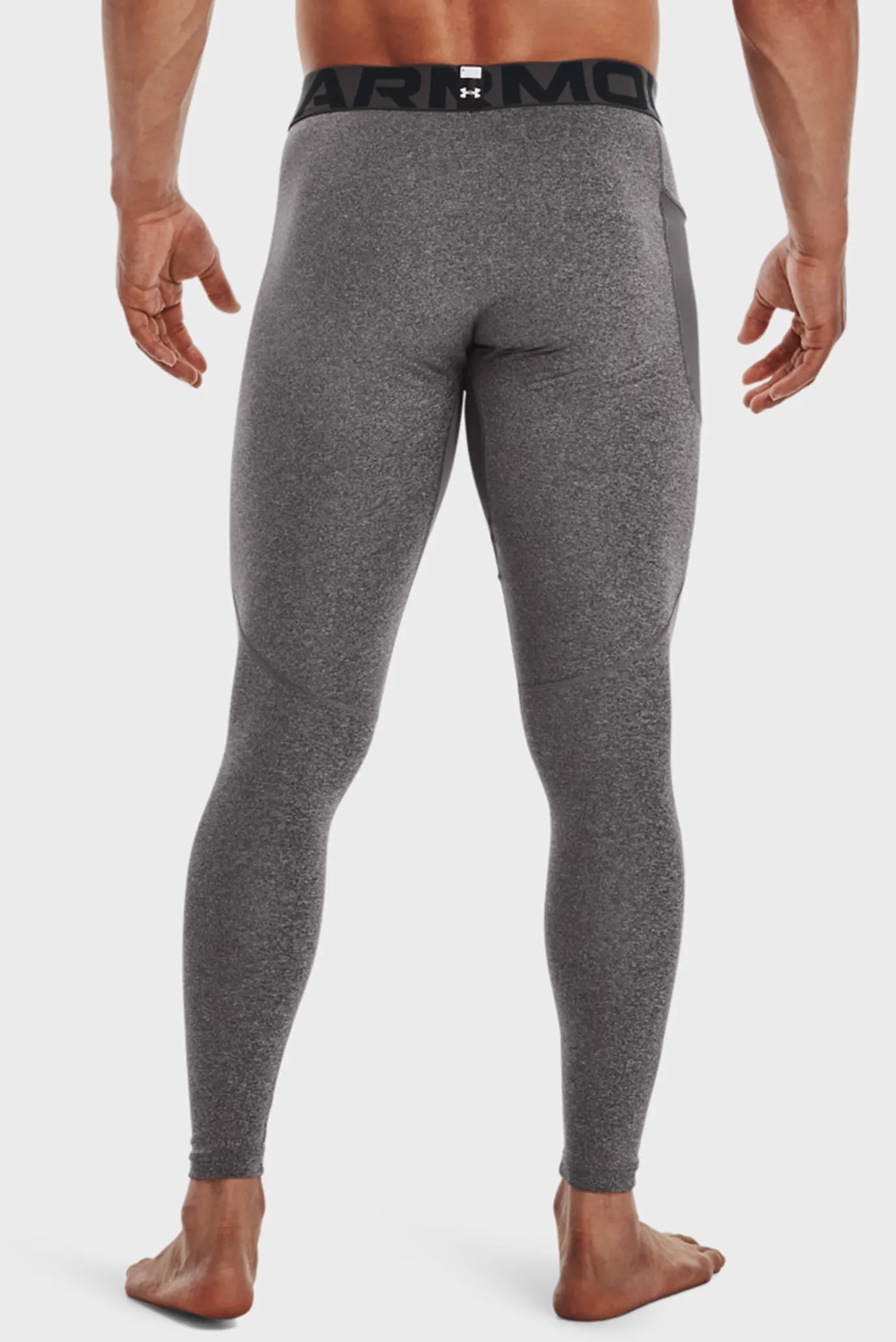 Чоловічі сірі термобрюки UA CG Armour Leggings 3