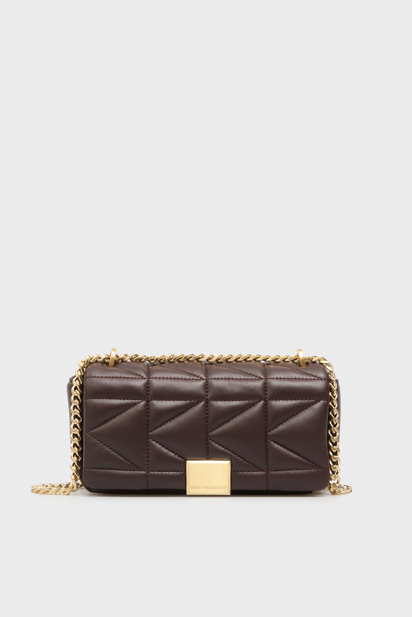 Женская темно-коричневая кожаная сумка kuilt Коричневый ONESIZE Karl Lagerfeld A1W30435 Женская темно-коричневая кожаная сумка kuilt Коричневый ONESIZE Karl Lagerfeld A1W30435