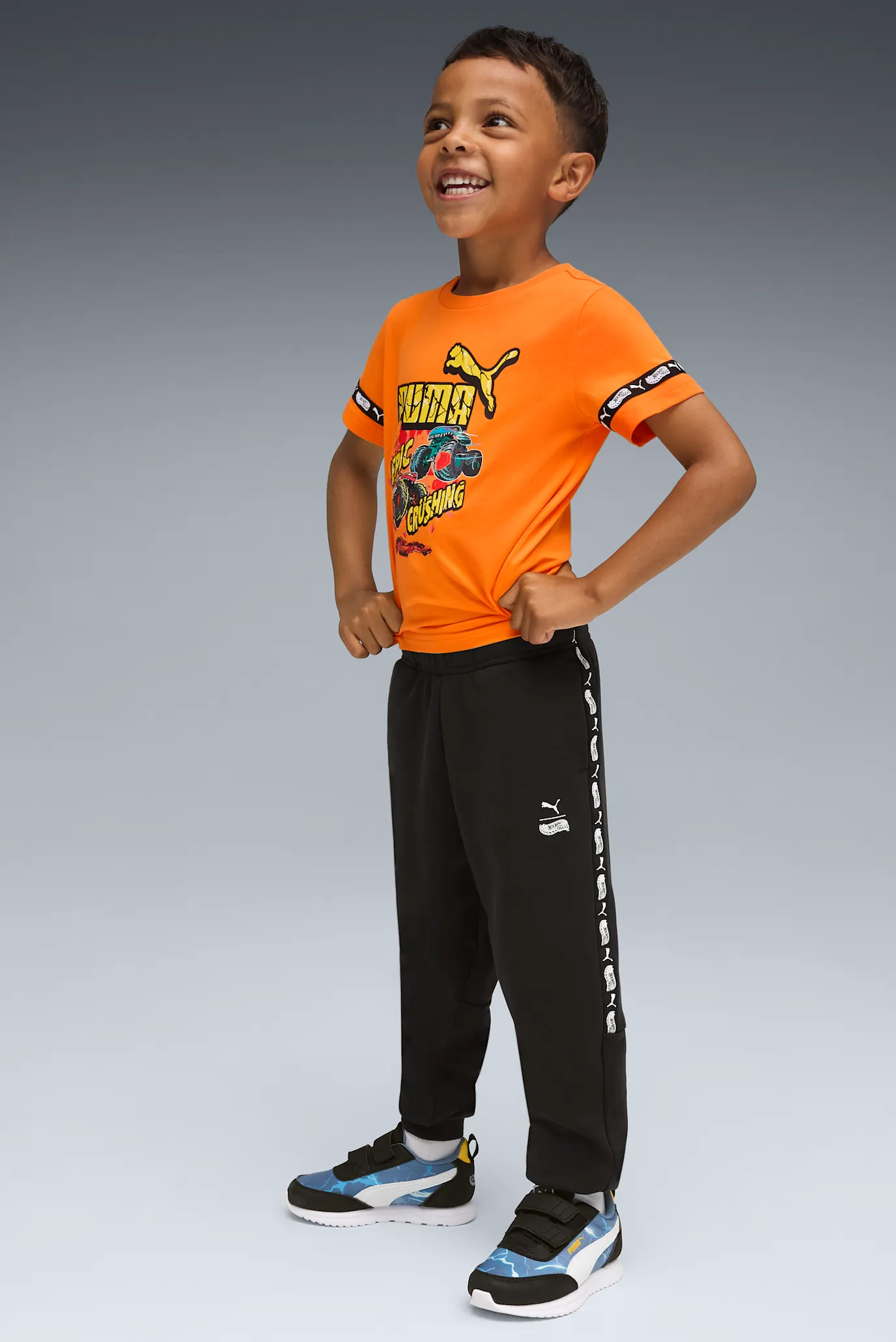 Дитячі чорні спортивні штани PUMA x HOT WHEELS™ MONSTER TRUCKS Sweatpants Kids 2