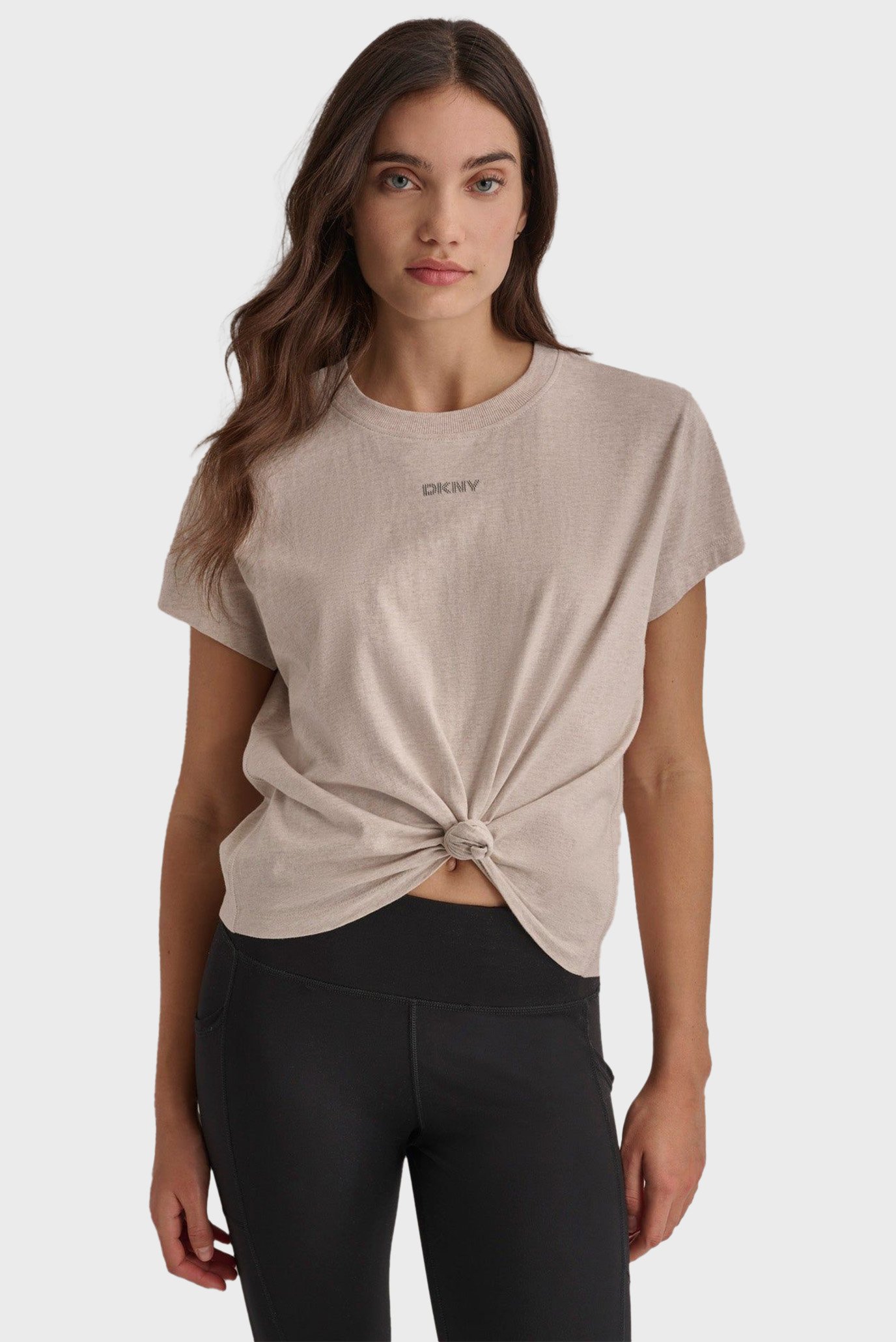 Женская бежевая футболка Бежевый S DKNY DP4T9994 Женская бежевая футболка Бежевый S DKNY DP4T9994