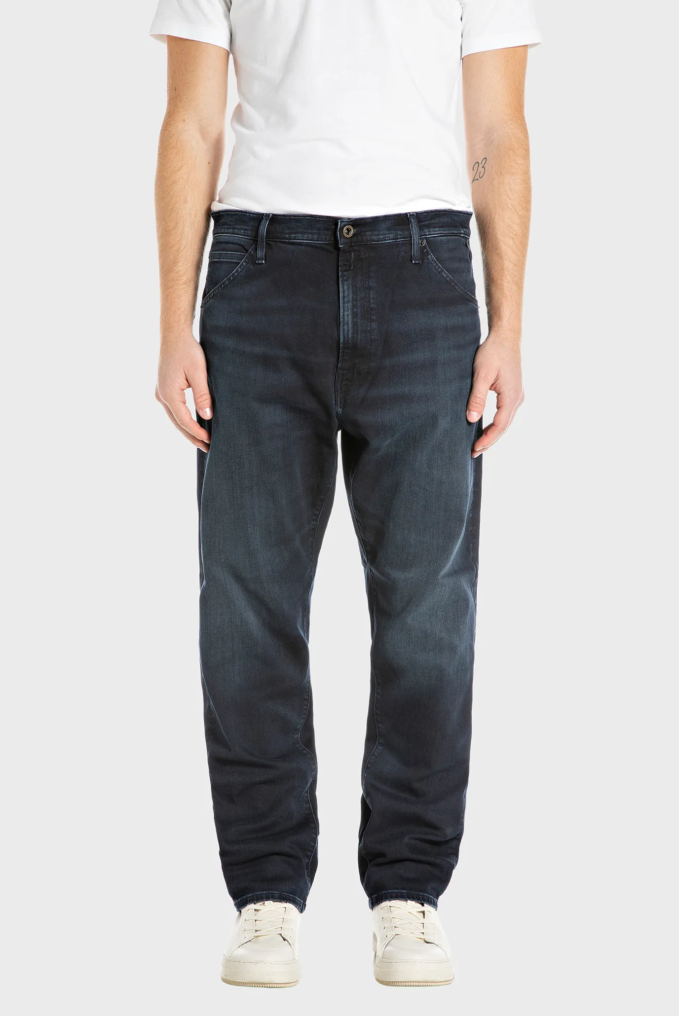 Мужские темно-синие джинсы 1