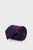 Мужской темно-синий шелковый галстук в полоску
