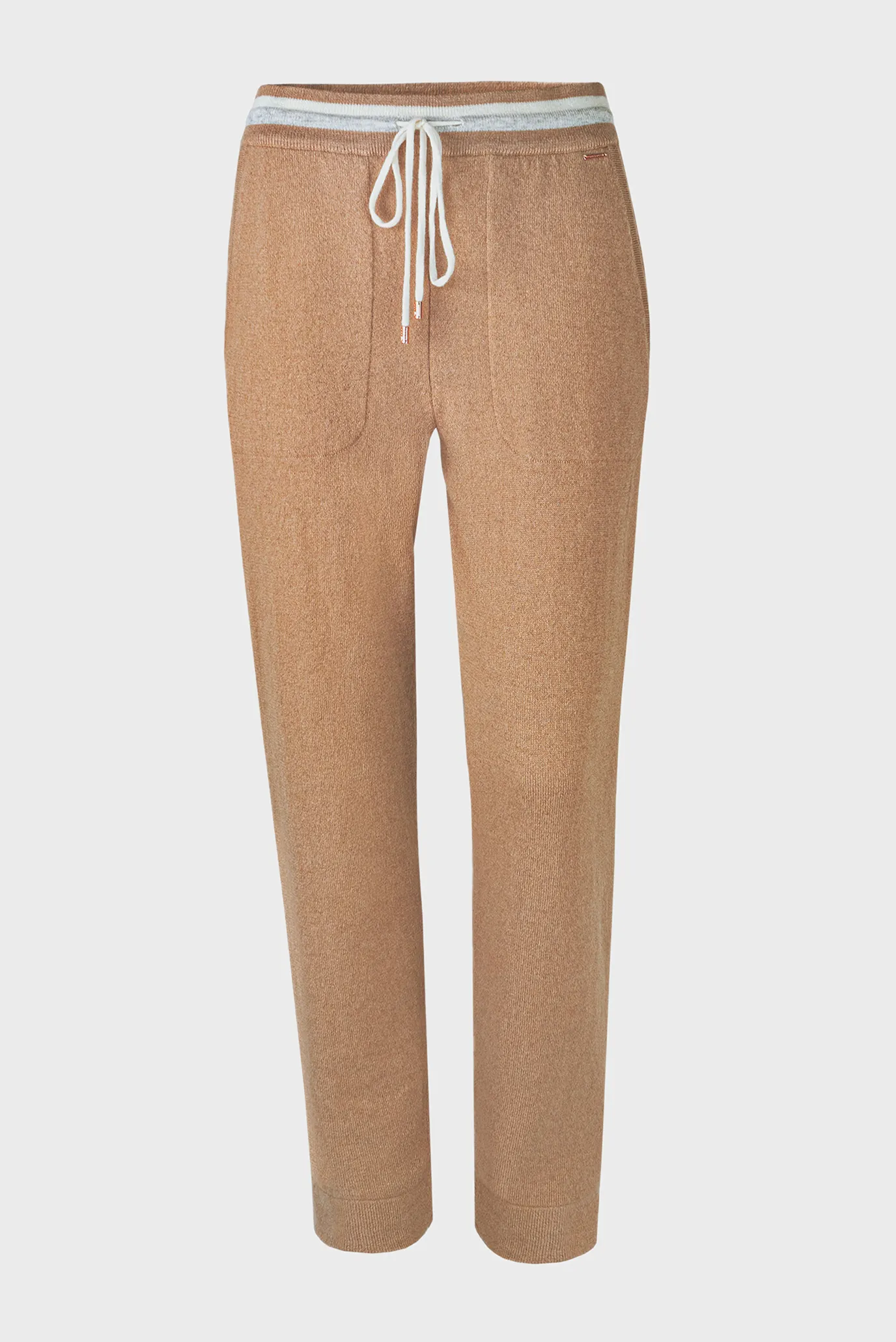 Женские бежевые кашемировые брюки 6