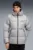 Чоловічий сірий пуховик  Hooded Down Puffer Jacket Men