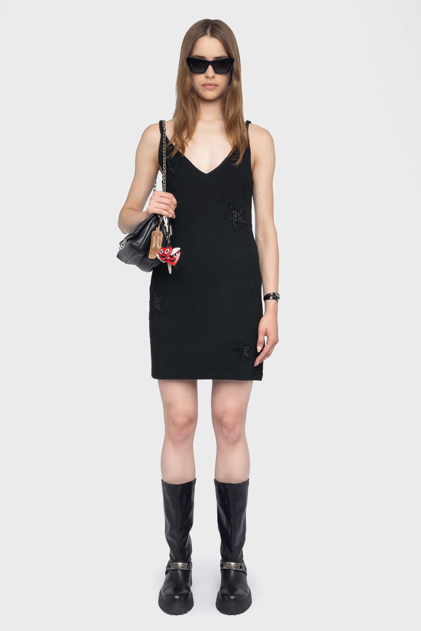 Женское черное платье Stella Черный XS ZADIG&VOLTAIRE JWDR01099_BLACK Женское черное платье Stella Черный XS ZADIG&VOLTAIRE JWDR01099_BLACK