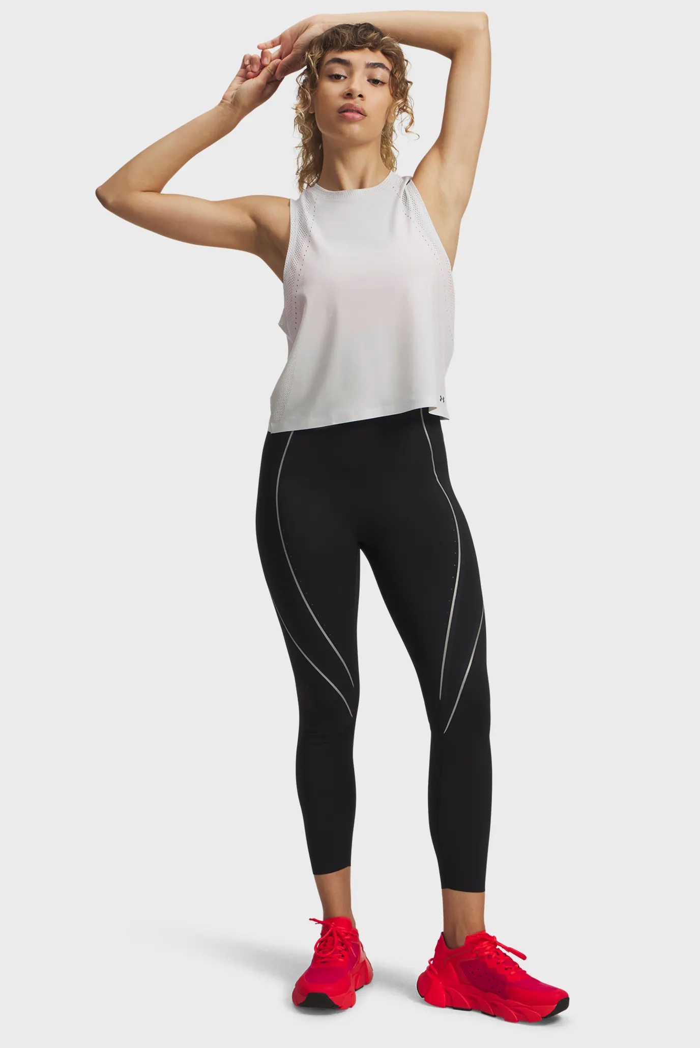 Жіноча біла майка UA Halo Vent SL 2