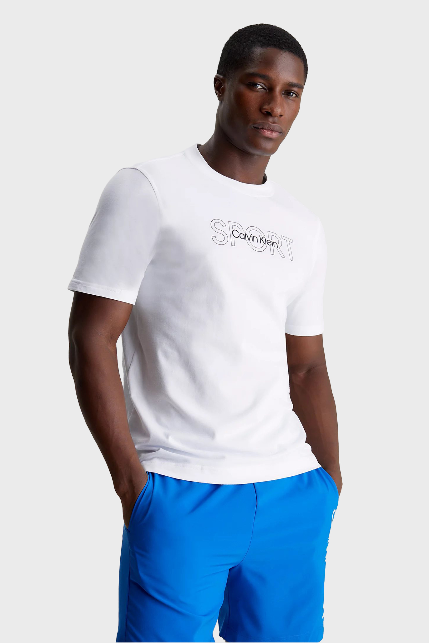 Мужская белая футболка PW - GRAPHIC SS 1