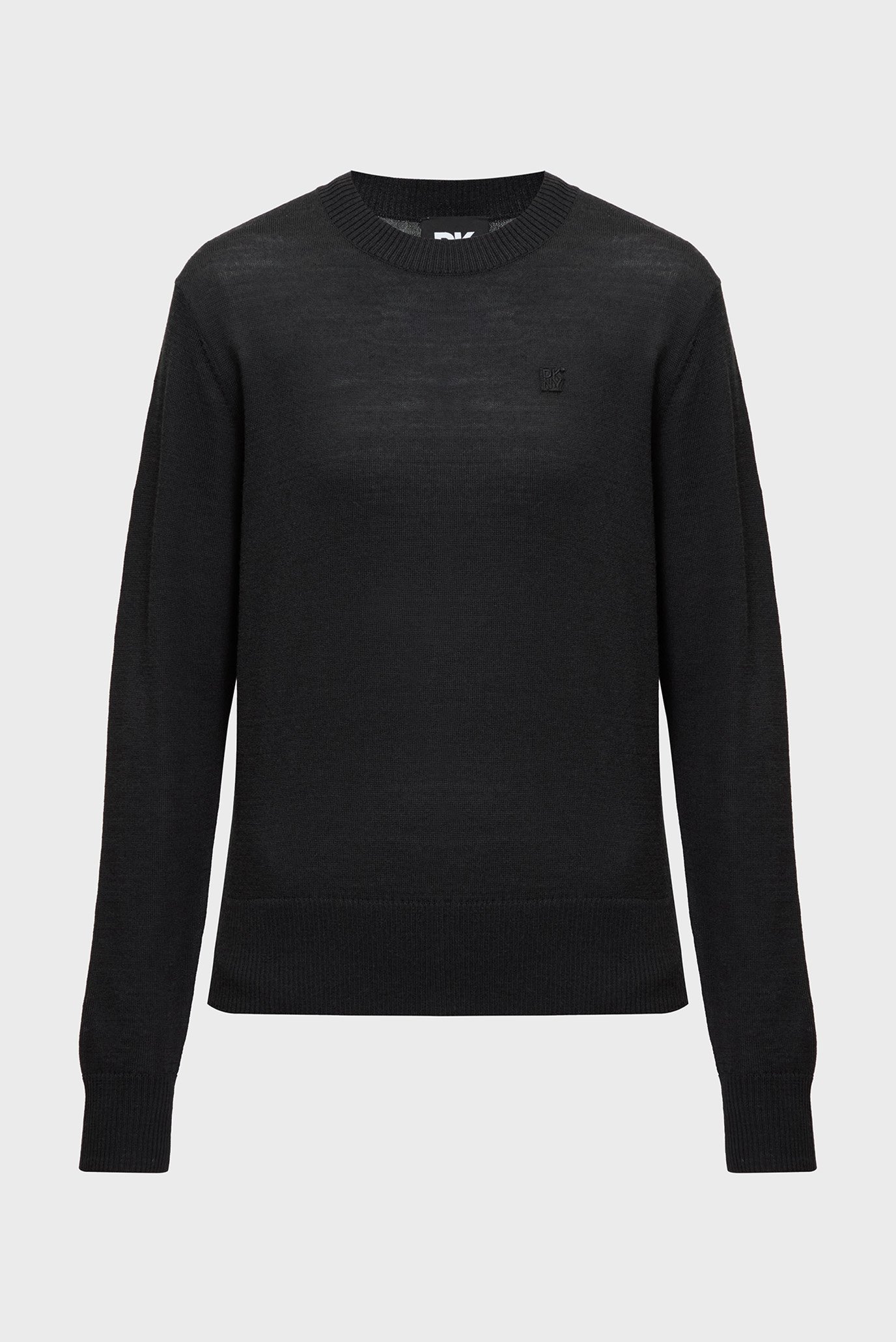 Женский черный шерстяной джемпер Черный L DKNY D2G4A152 Женский черный шерстяной джемпер Черный L DKNY D2G4A152
