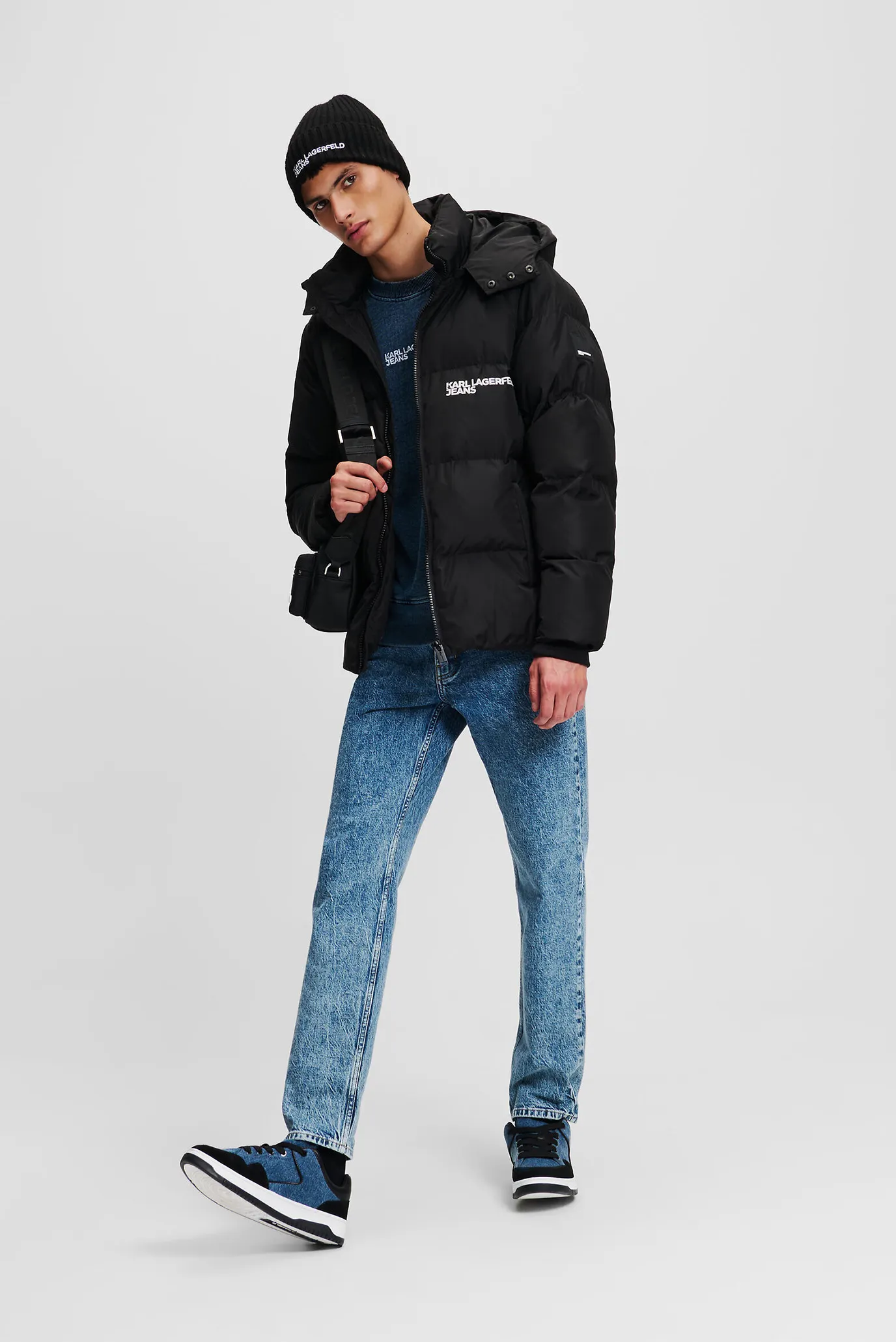 Мужские голубые джинсы tapered denim 3