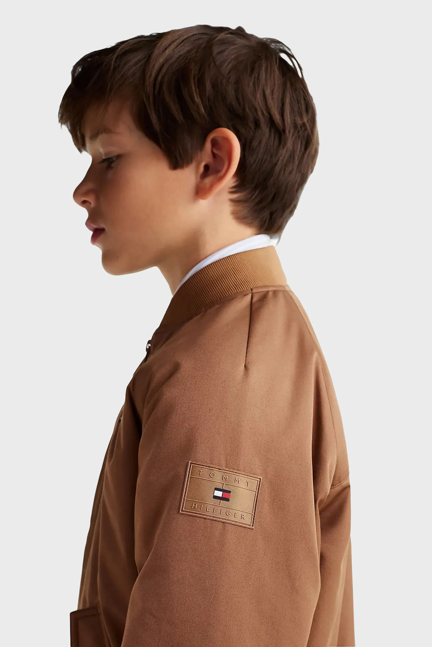 Дитячий коричневий бомбер TWILL BOMBER JACKET 4