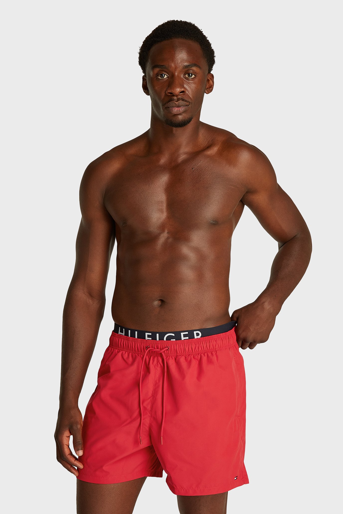 Мужские красные плавательные шорты MEDIUM DRAWSTRING DW Красный XXL Tommy Hilfiger UM0UM03489 Мужские красные плавательные шорты MEDIUM DRAWSTRING DW Красный XXL Tommy Hilfiger UM0UM03489