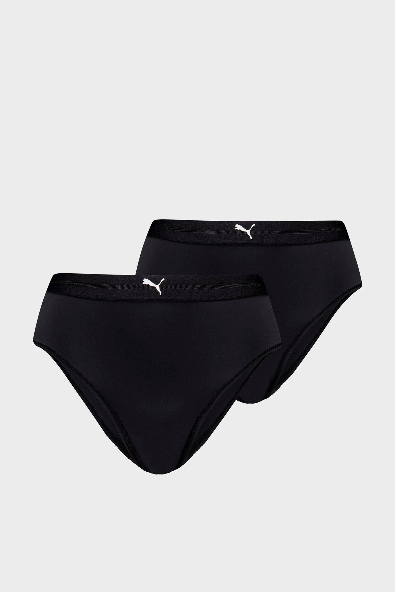 Женские черные трусики (2 шт) PUMA Women's Brazilian Bottoms 2 pack 1