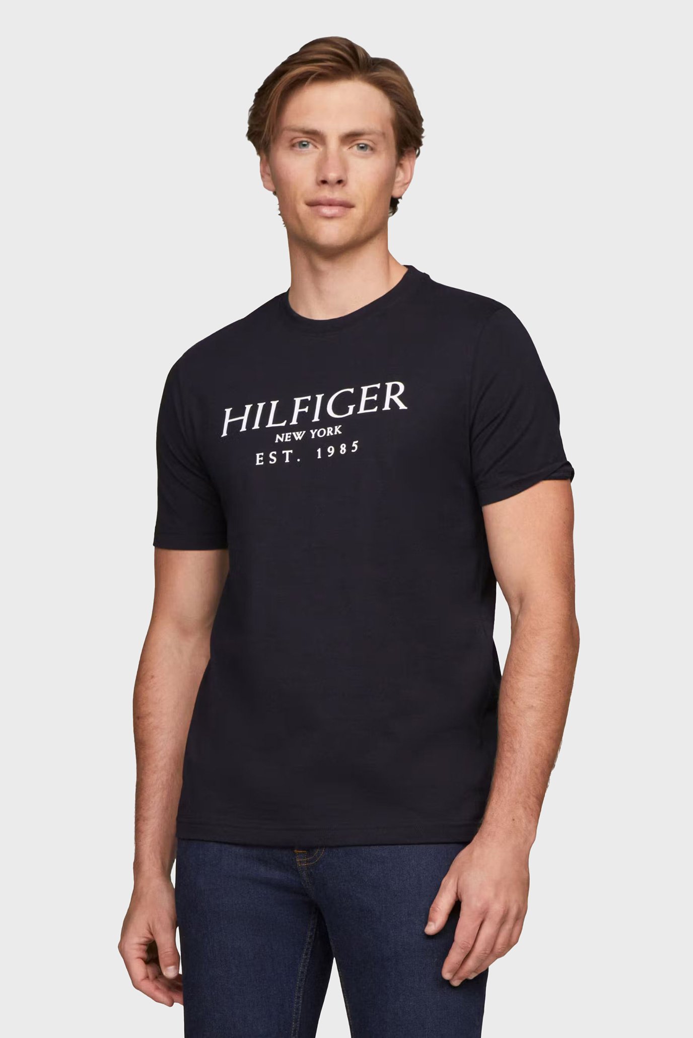 Чоловіча темно-синя футболка BIG HILFIGER TEE 1