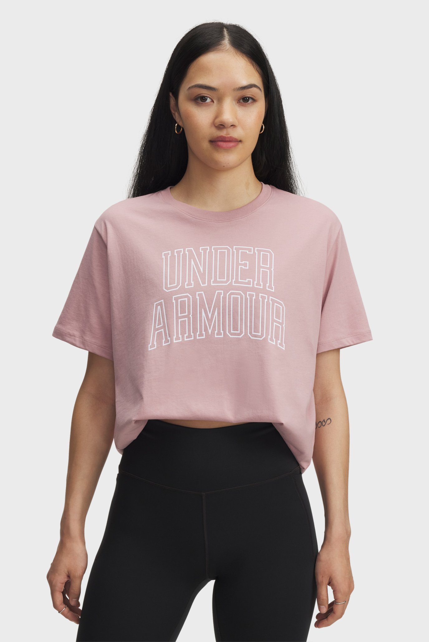 Женская пудровая футболка Rival OS Campus Tee Розовый L Under Armour 6007883-673 Женская пудровая футболка Rival OS Campus Tee Розовый L Under Armour 6007883-673
