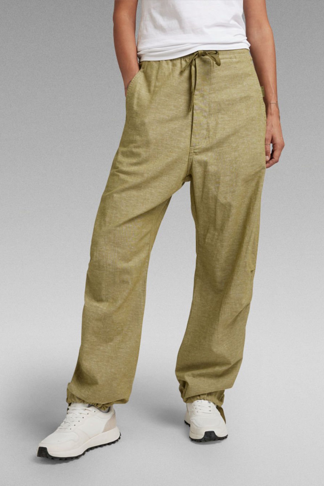 Жіночі оливкові брюки Cosy natural 1