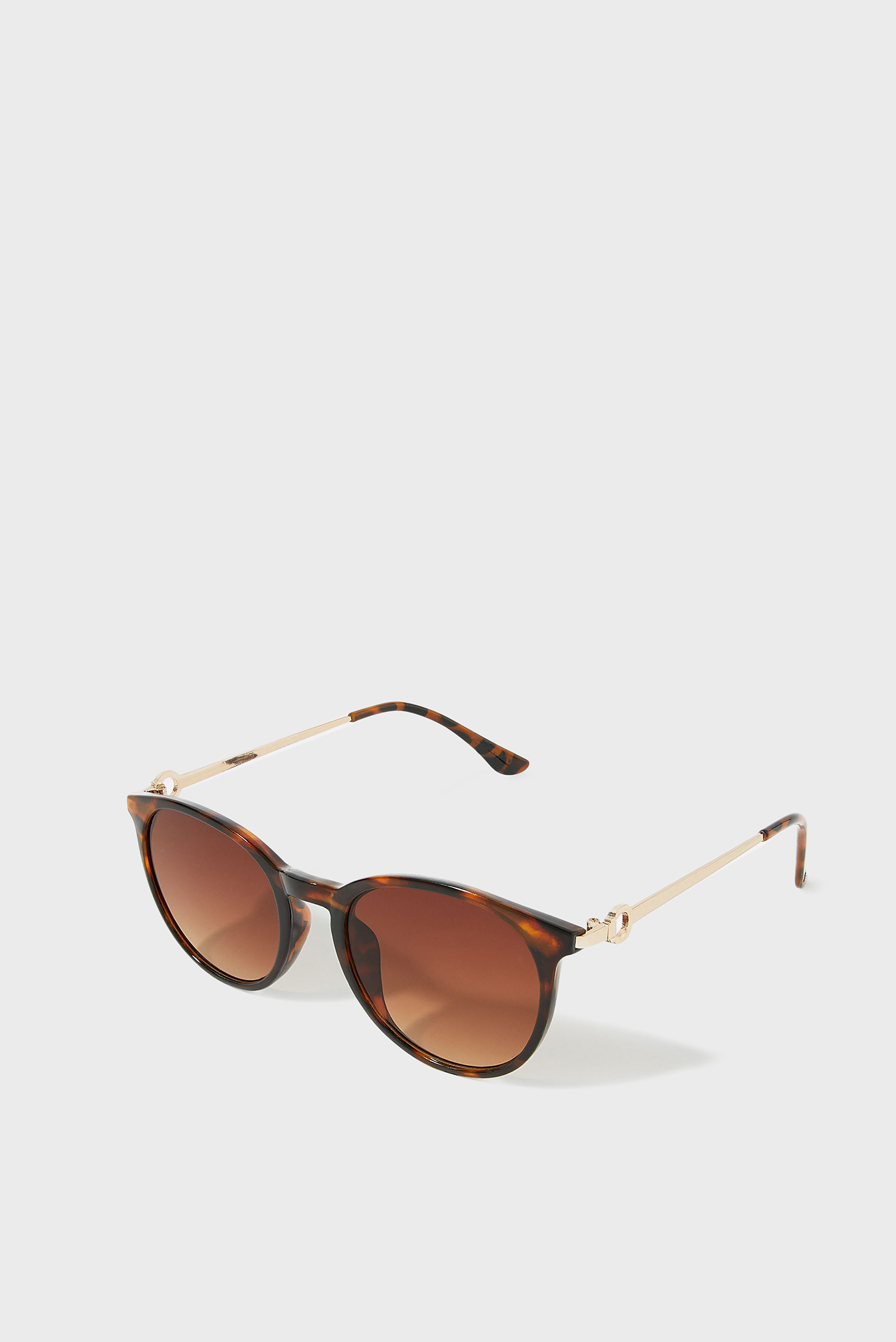 Жіночі коричневі сонцезахисні окуляри PAIGE RING DETAIL AR 1
