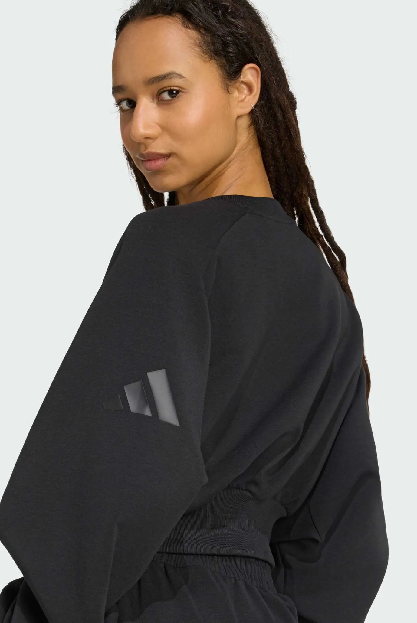 Женский черный свитшот ALL SZN Soft Lux Loose 5