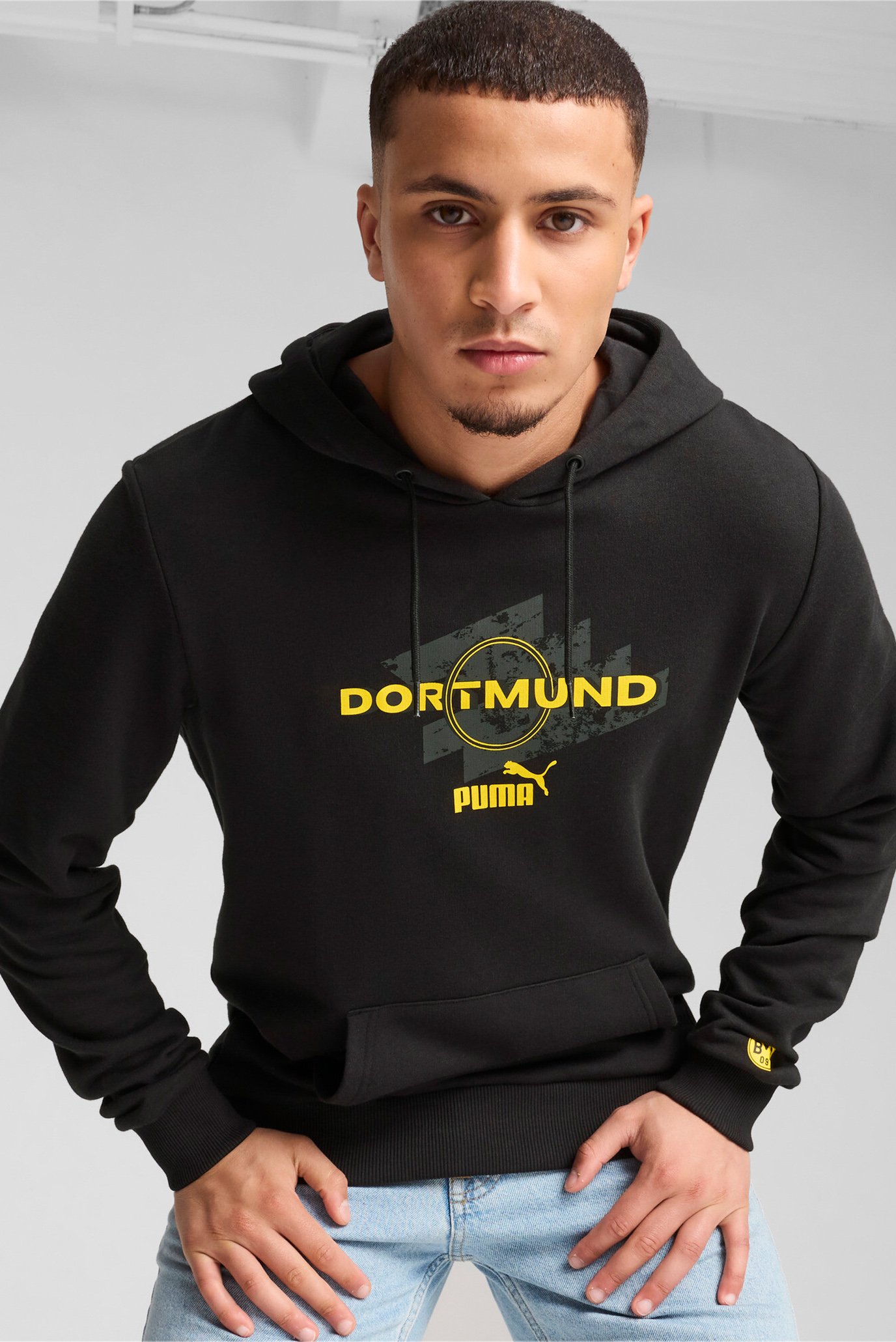 Чоловіче чорне худі Borussia Dortmund ftblCULTURE Hoodie Men 1